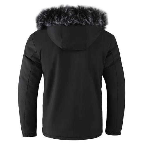 Levoire | Veste Longue À Col Fourrure Avec Poches