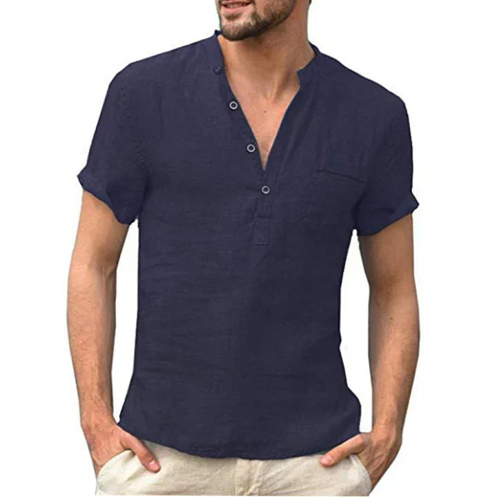 Levoire | Chemise Homme Élégante Et Estivale Marine bleu