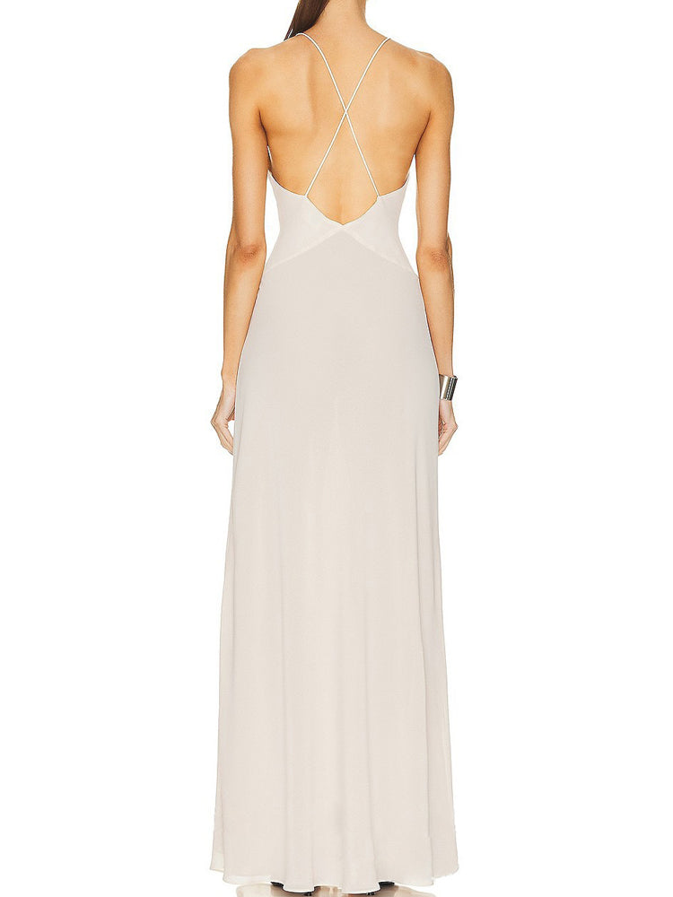Levoire | Robe Maxi Fleurie Avec Fente Pour Femmes