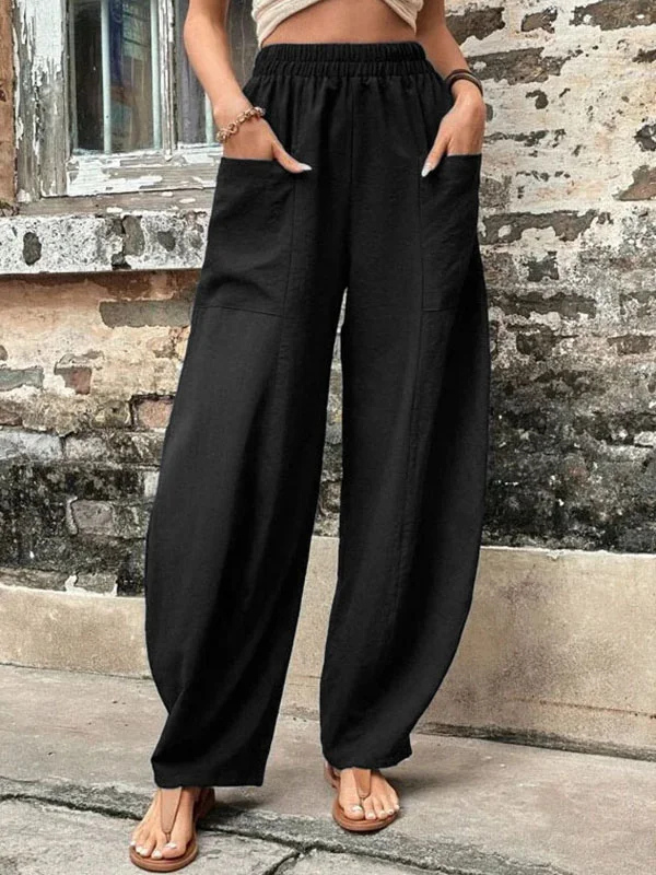 Levoire | Pantalon Baggy Pour Femmes Noir
