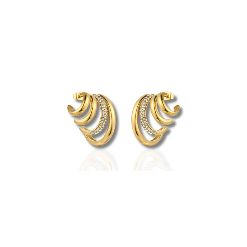 Levoire | Trois Boucles D'Oreilles En Zircon