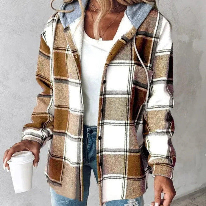 Levoire | Veste à Capuche À Motifs Pour Femmes Karamelli