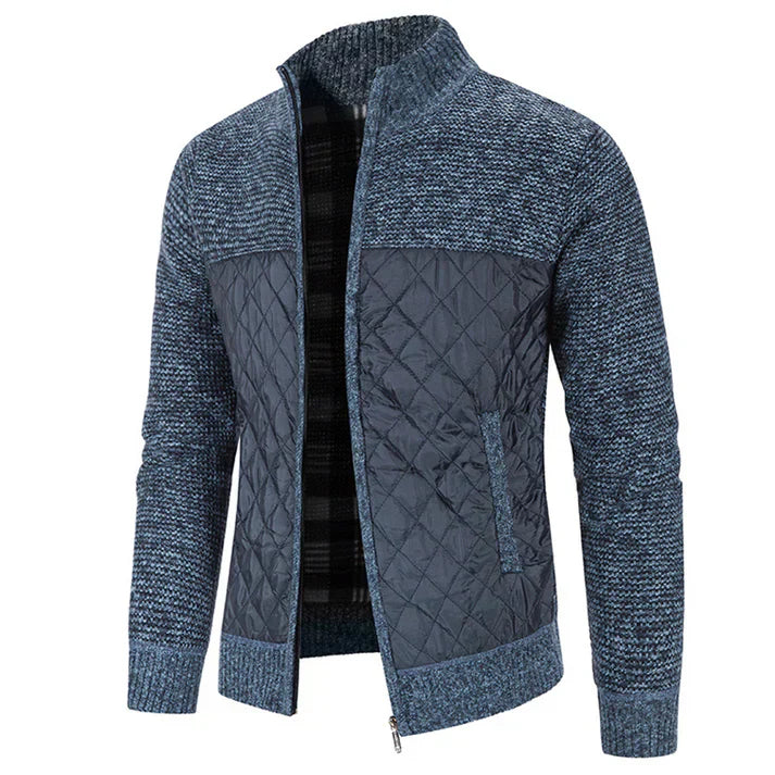 Levoire | Veste Pour Hommes Avec Fermeture Eclair Et Coupe Confortable Bleu marine