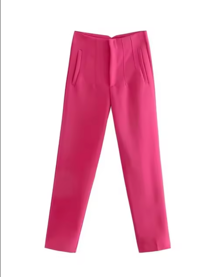 Levoire | Pantalon Cropped Taille Haute Rosa