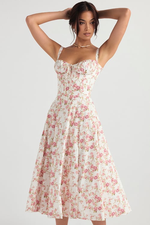 Levoire | Robe élégante à motifs floraux