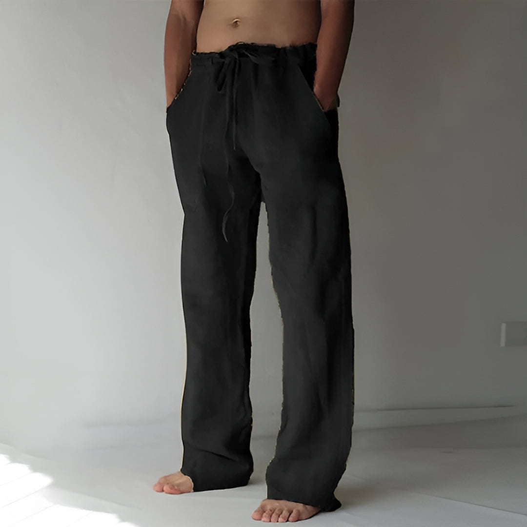 Levoire | Pantalon Confortable Pour Hommes Au Style Sportif Noir