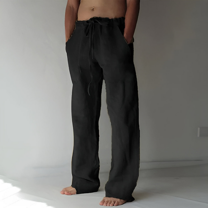 Levoire | Pantalon Confortable Pour Hommes Au Style Sportif Noir