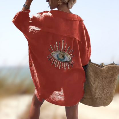 Levoire | Chemisier d'été de plage Orange