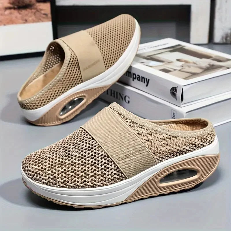 Levoire | Baskets Femme Ilmeikkäät avec Air Cushion Khaki