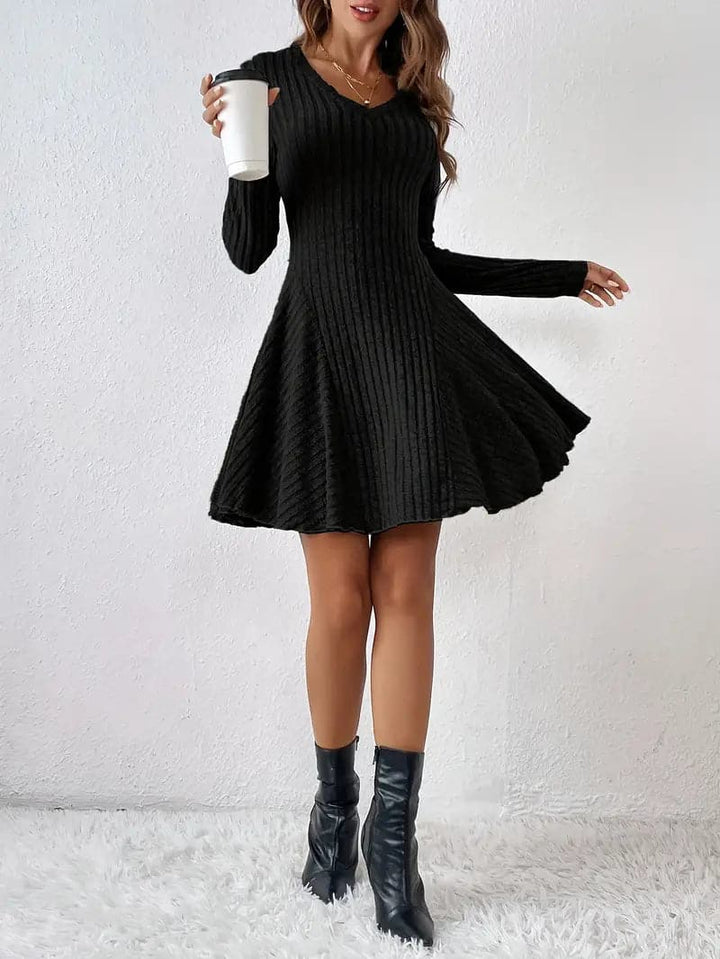 Levoire | Robe Tissu Luxueux Coupe Élégante Noir