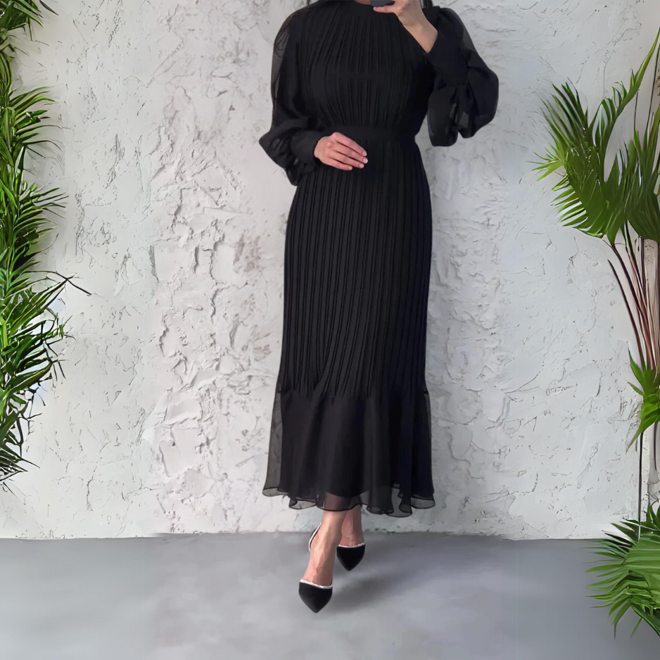 Levoire | Robe Avec Jupe Plissée Longue