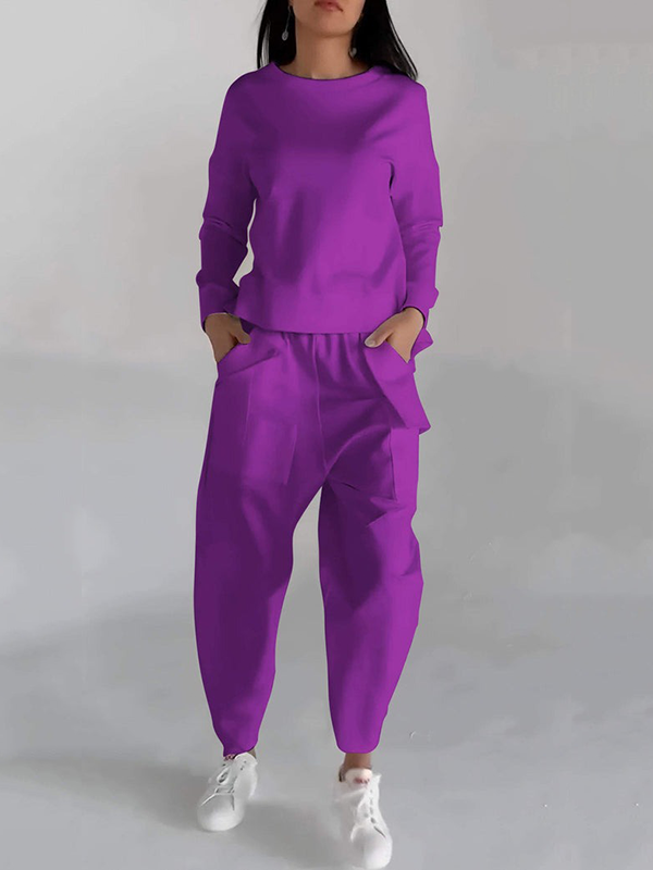 Levoire | Ensemble À Col Rond À Manches Longues lilas
