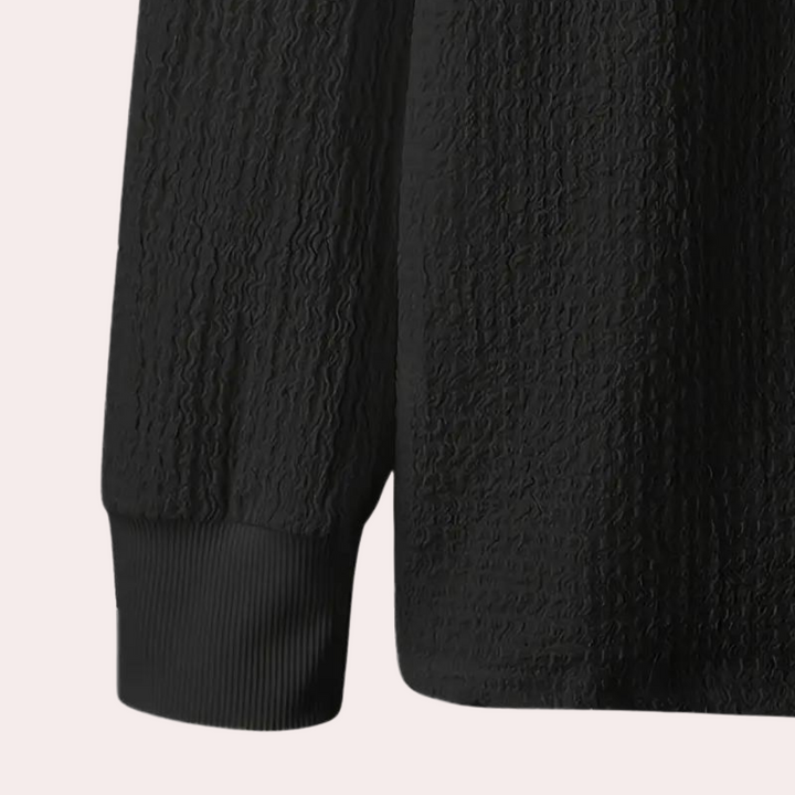 Levoire | Chauffant Pull FR Hommes Noir Blanc