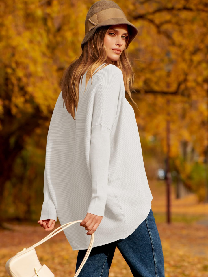 Levoire | Pull En Tricot Femmes Au Design Classique Blanc