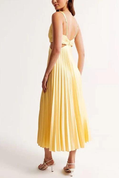 Levoire | ROBE PLISÉE AVEC DÉCOLLETÉ