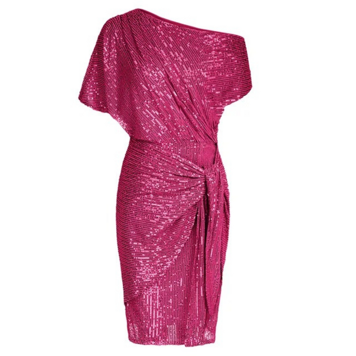 Levoire | Robe élégante en sequins ajustée pour femmes Rosa