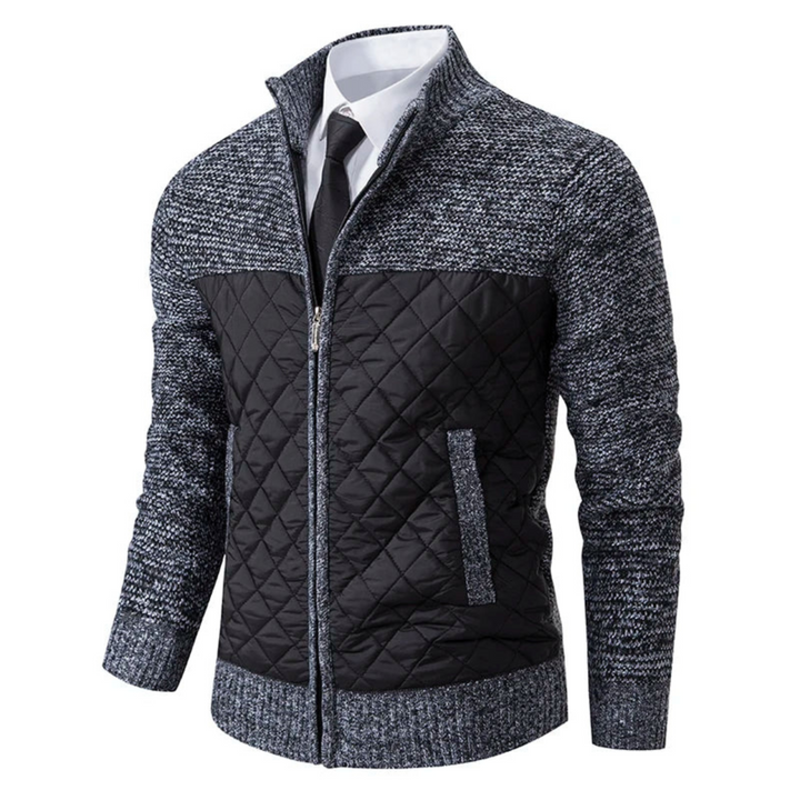 Levoire | Veste En Tricot Chaude Pour Hommes À Manches Longues Gris foncé