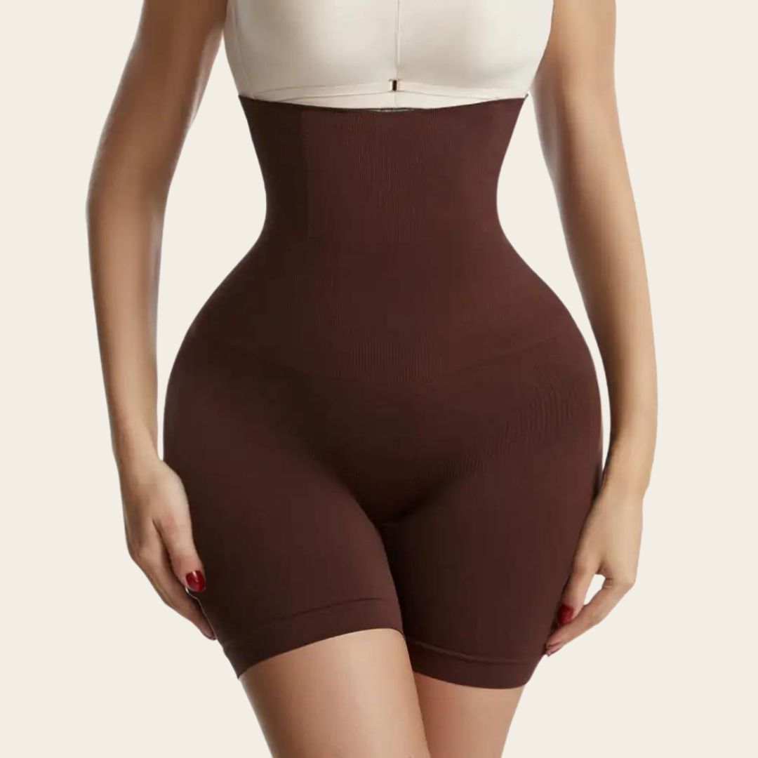 Levoire | Culotte courte taille haute Braun