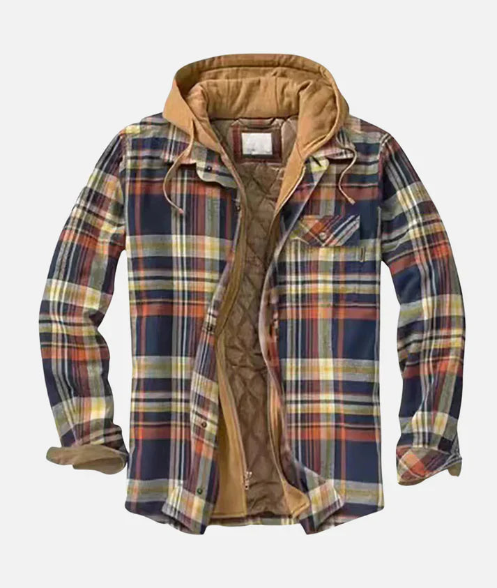 Levoire | Veste à motifs avec capuche Bleu Orange