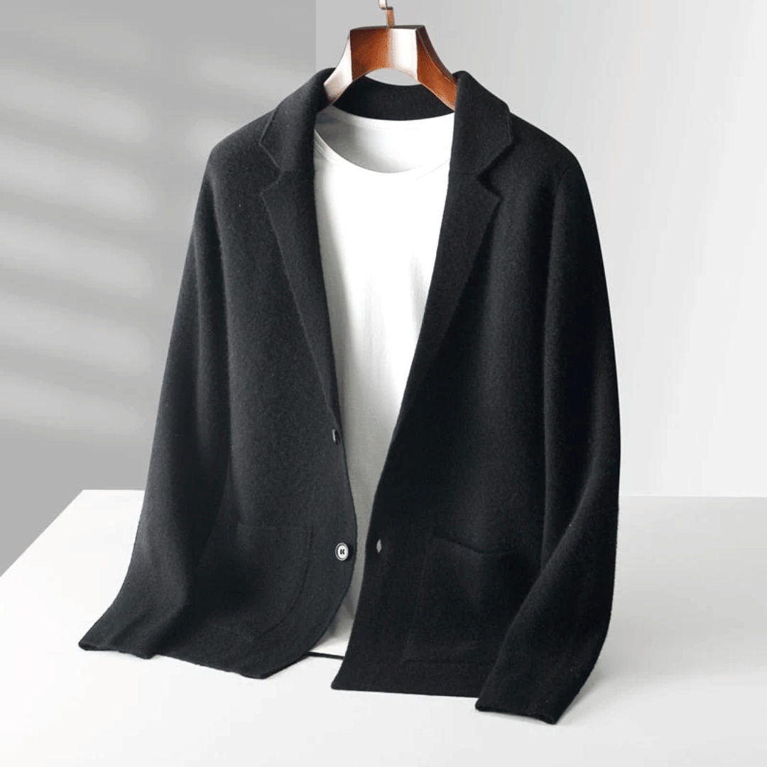 Levoire | Veste unisexe en laine mérinos Corvino Noir