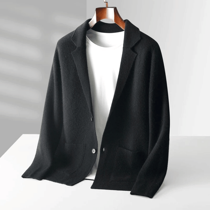 Levoire | Veste unisexe en laine mérinos Corvino Noir