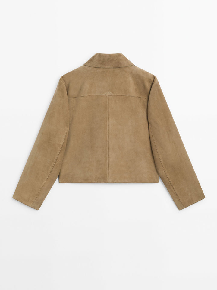 Levoire | Veste Cropped En Daim