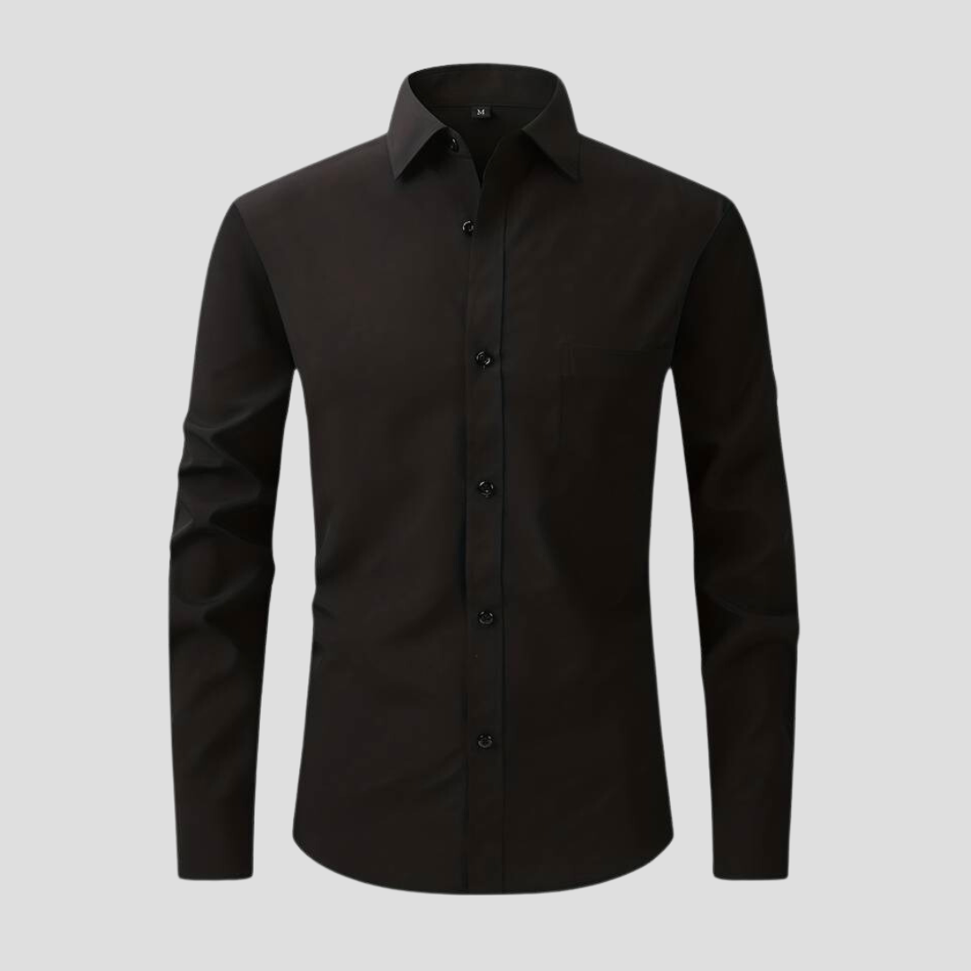 Levoire | Chemise De Business Sans Repassage Noir