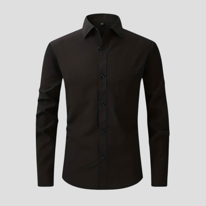 Levoire | Chemise De Business Sans Repassage Noir