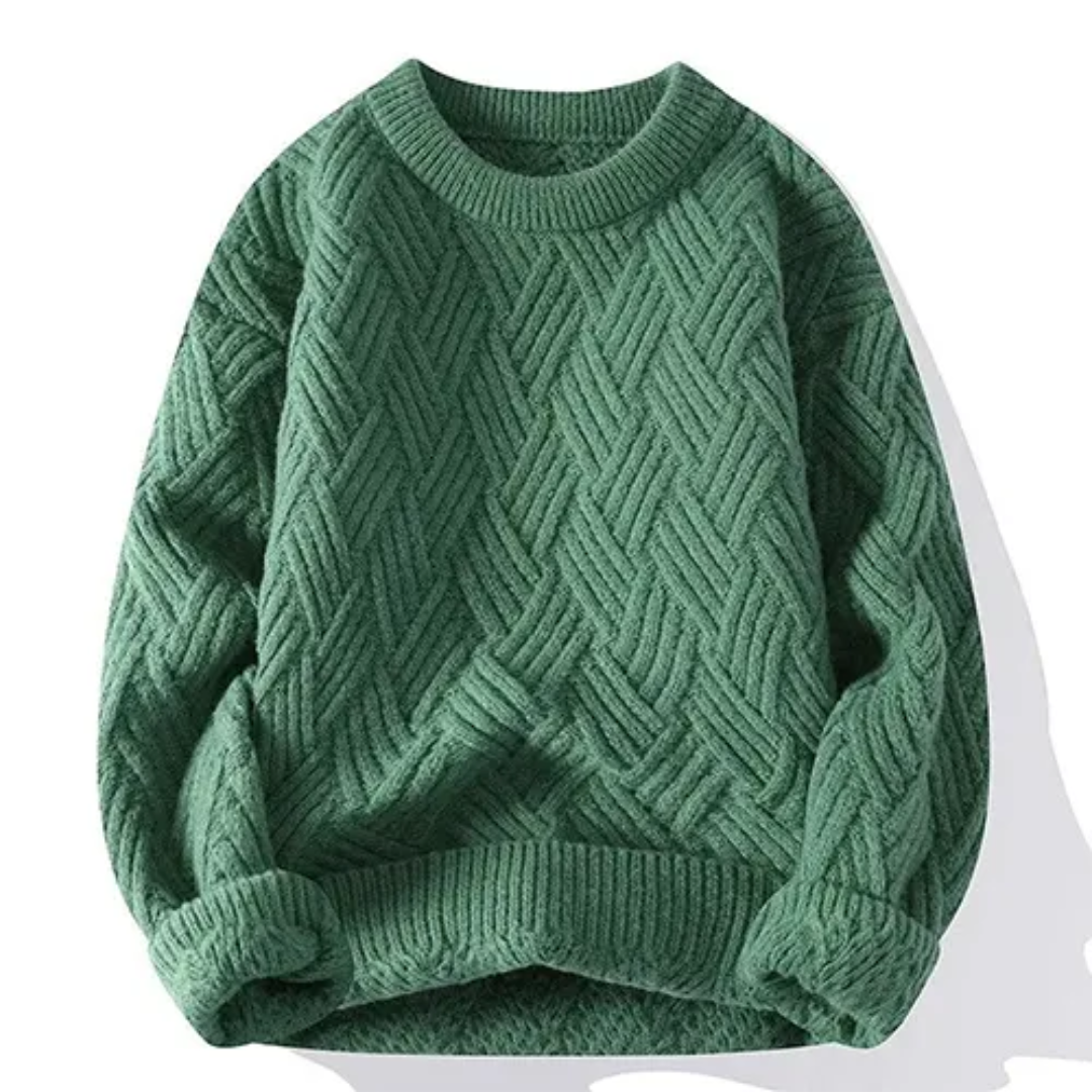 Levoire | Pull homme chaud Retro-Vert