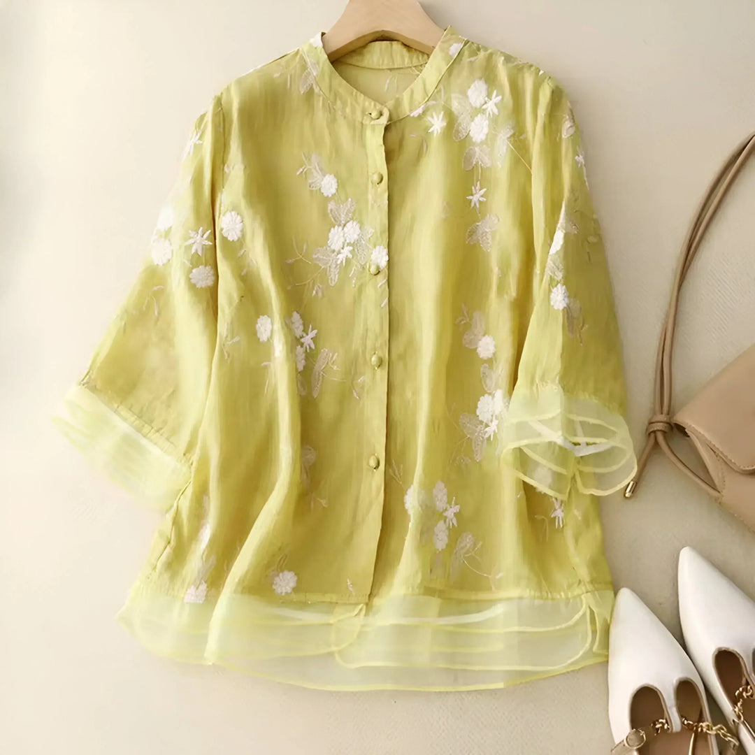Levoire | Blouse Légère Et Élégante Jaune