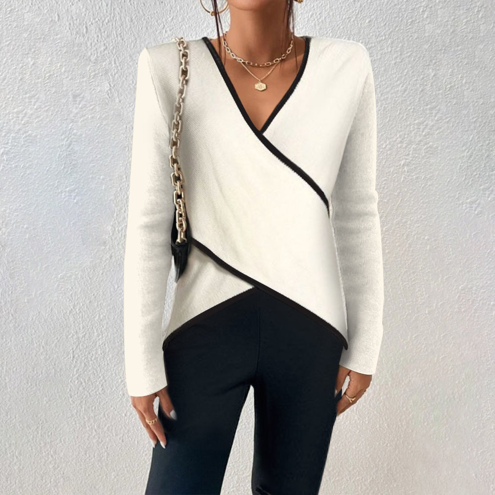 Levoire | Luxe Pull À Col En V Automne 2XL