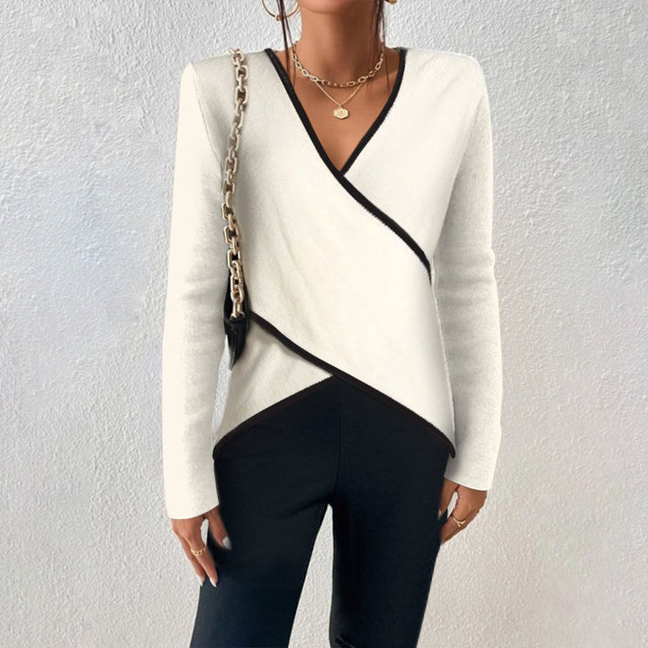 Levoire | Luxe Pull À Col En V Automne 2XL