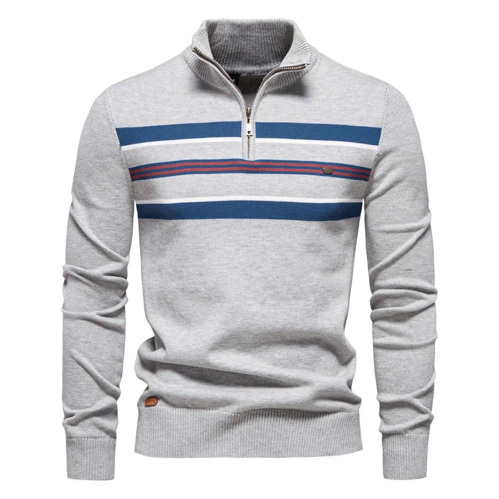 Levoire | Pull À Zip Pour Hommes Gris