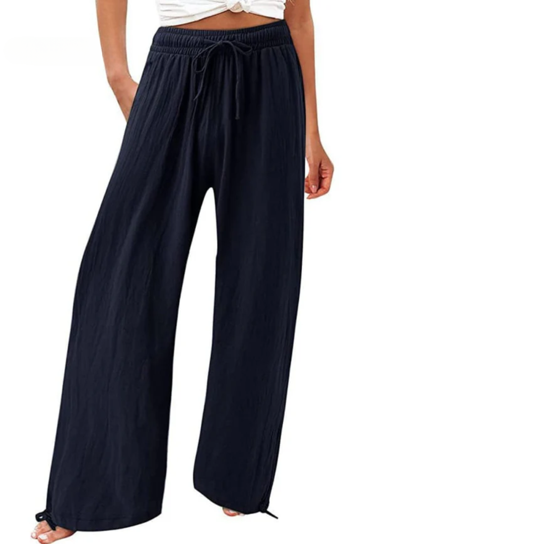 Levoire | Pantalons De Loisirs En Coton Et Lin Pour Femmes Merensininen