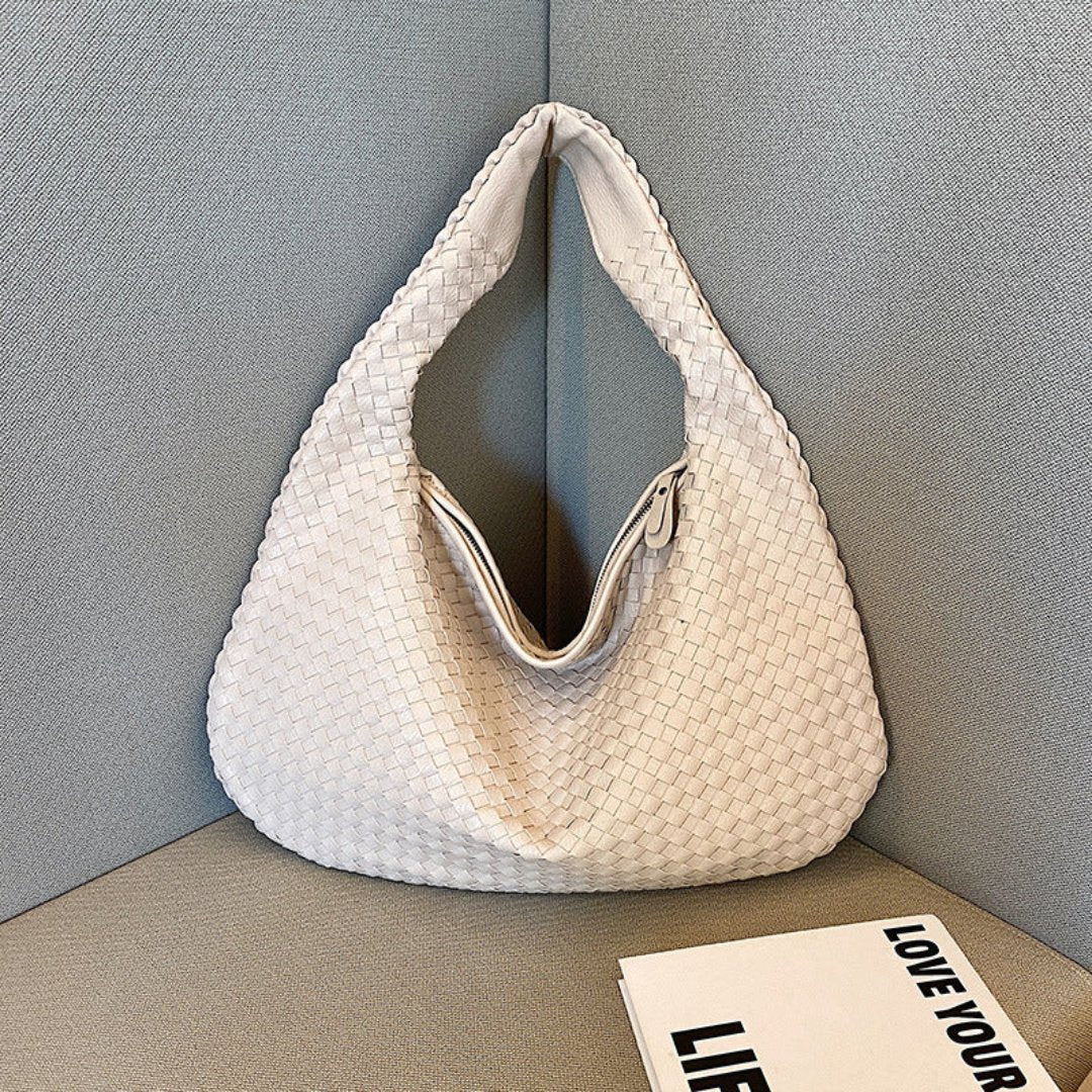 Levoire | Sac bandoulière tissé pour femmes Beige
