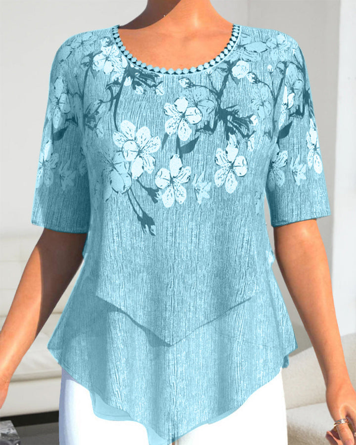 Levoire | Haut à motifs Bleu