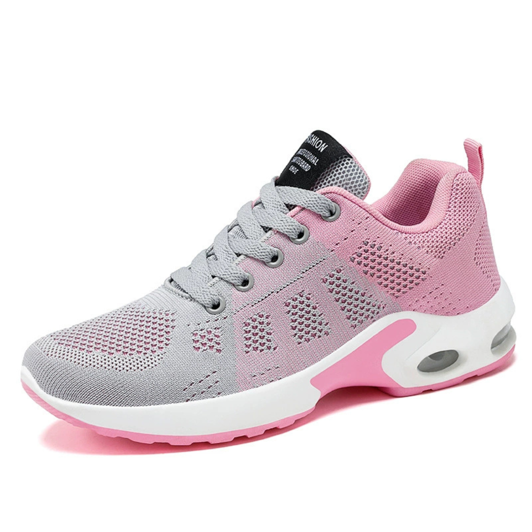 Levoire | Chaussures De Sport Respirantes Avec Semelle Amortissante Pour Femmes Gris Rose