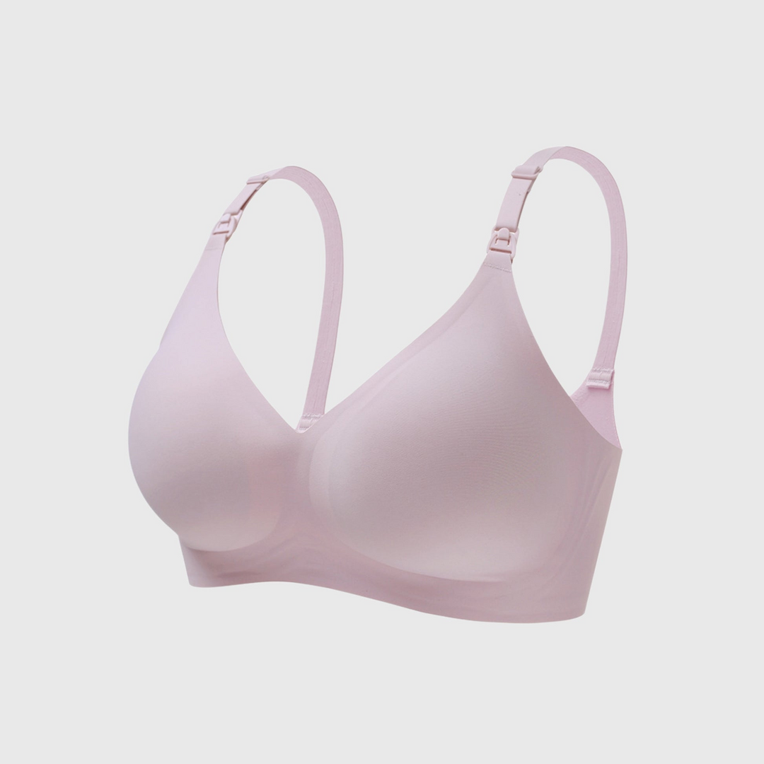 Levoire | Soutien-gorge d'allaitement confortable et soyeux avec bonnets à ouverture descendante Rosa