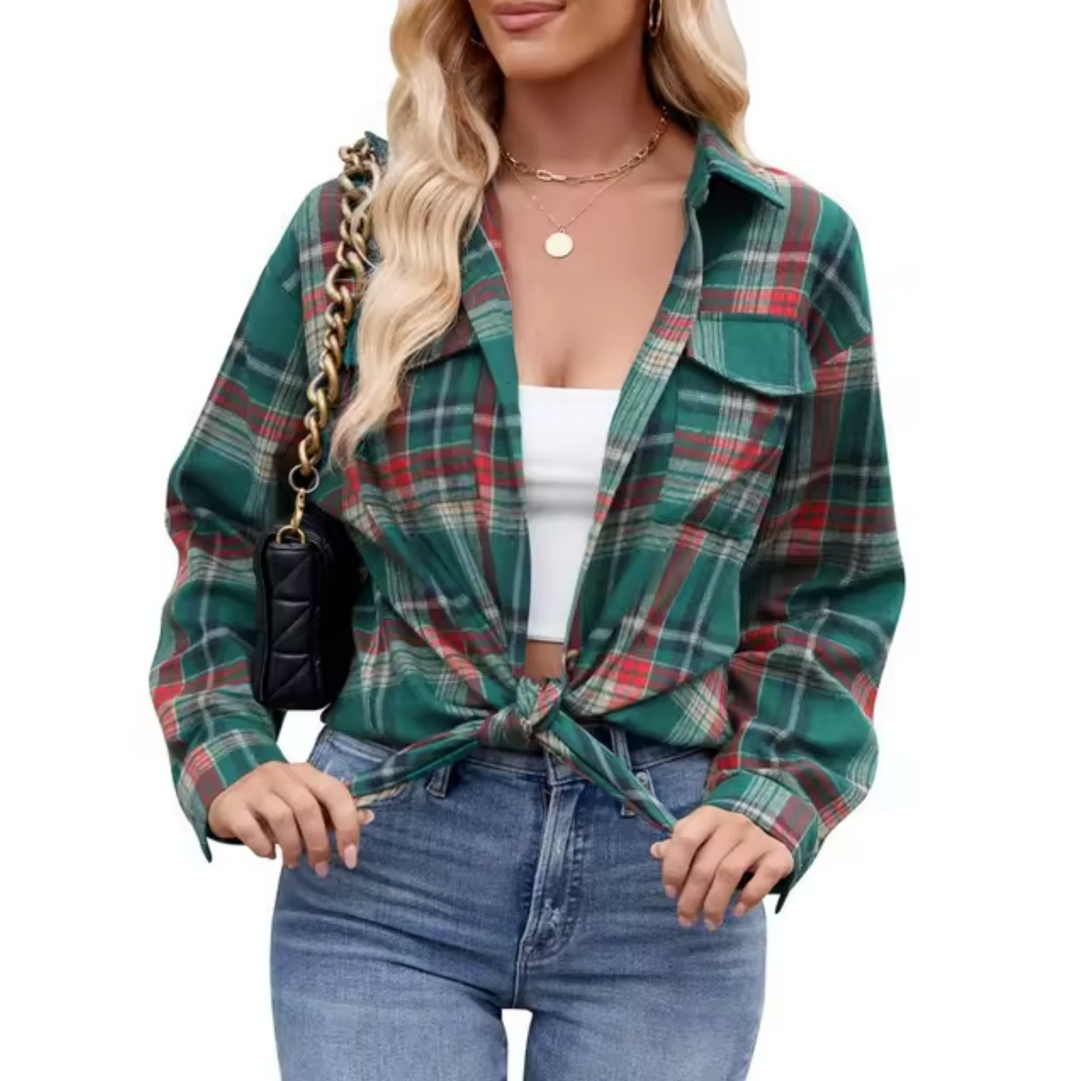 Levoire | Chemise À Manches Longues À Carreaux Dunkles Cerdo