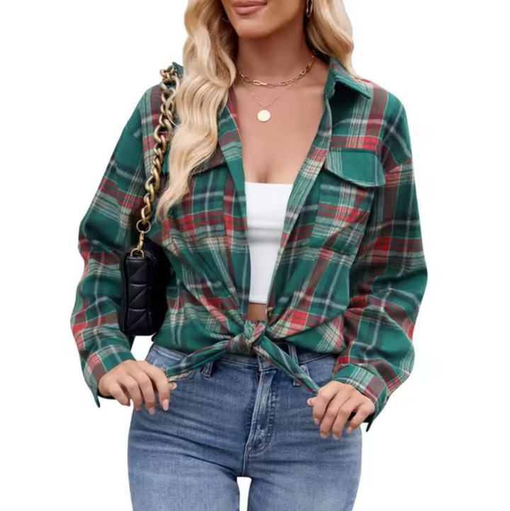 Levoire | Chemise À Manches Longues À Carreaux Dunkles Cerdo