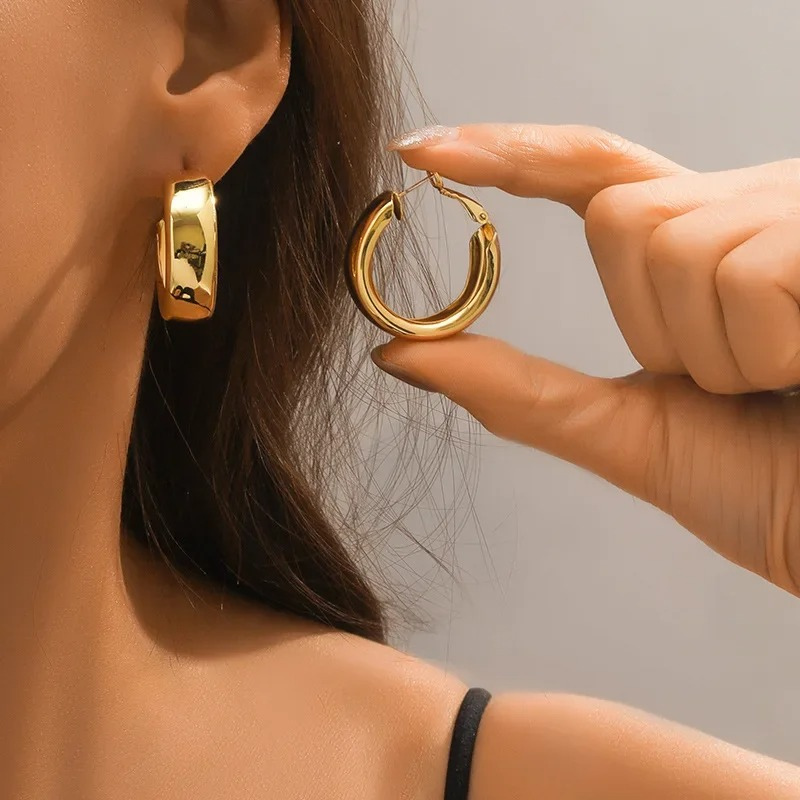 Levoire | Boucles D'Oreilles Grandes Anneaux Dorées