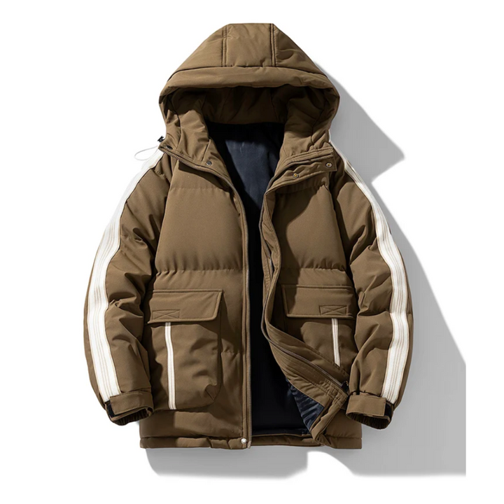 Levoire | Fleece Jacket FR Men Hood Braun
