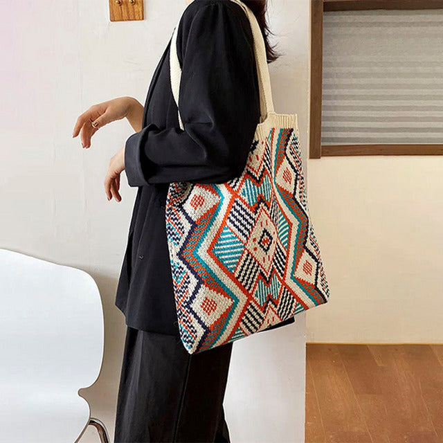 Levoire | Sac Tricoté Géométrique