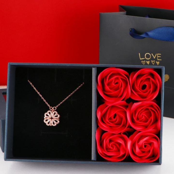 Levoire | Chaîne De Diamant De Luxe Or Rouge avec des roses