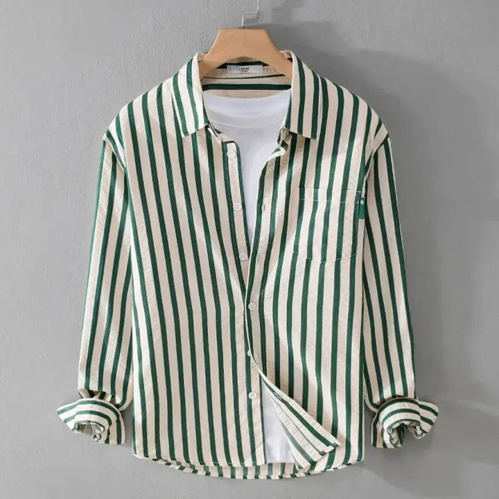 Levoire | Rayures Intemporelles Pour Un Look Moderne Pour Le Printemps Vert