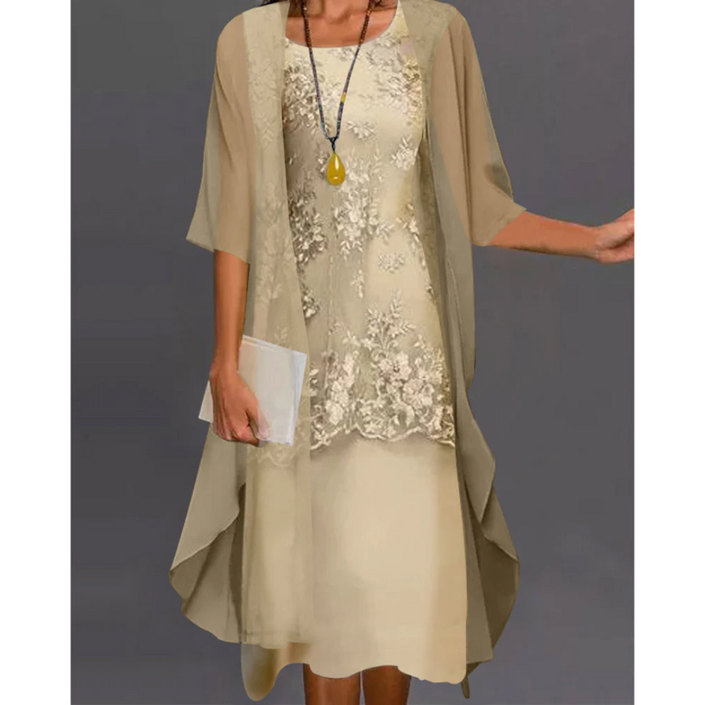 Levoire | Robe Midi Pour Femmes Jaune