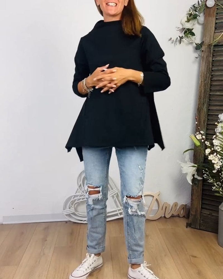 Levoire | Blouse Avec Encolure Arrondie Et Manches Longues