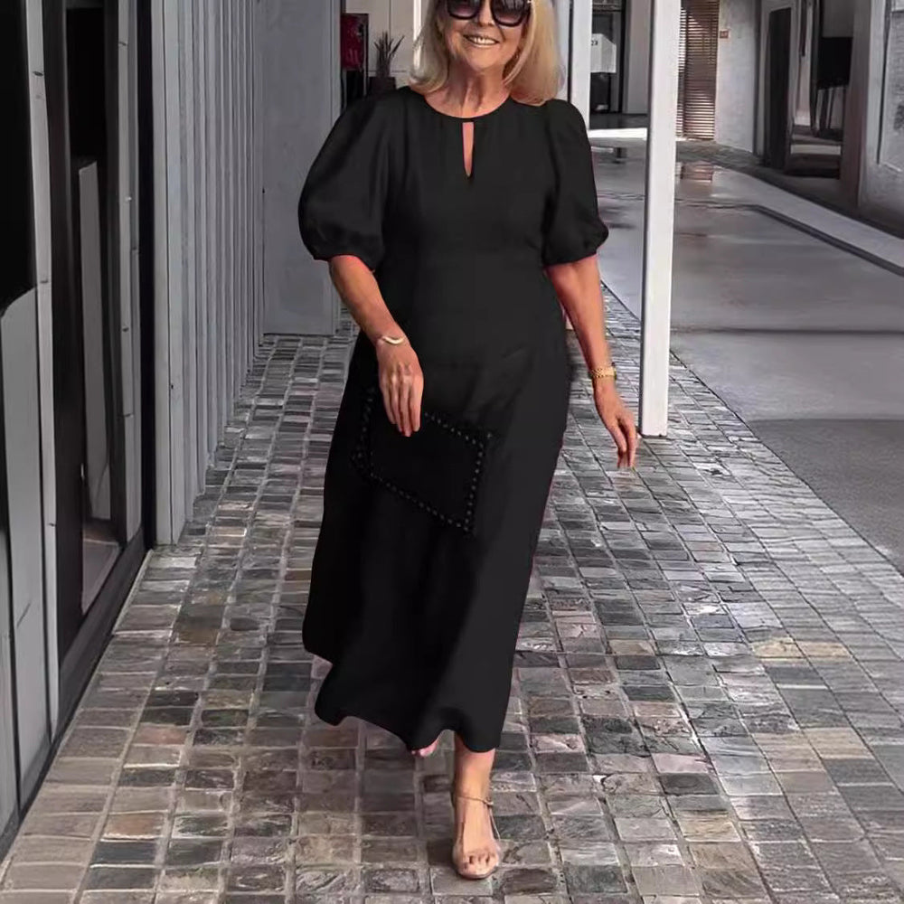 Levoire | Robe Bohème Longue Et Fluide noir carbone