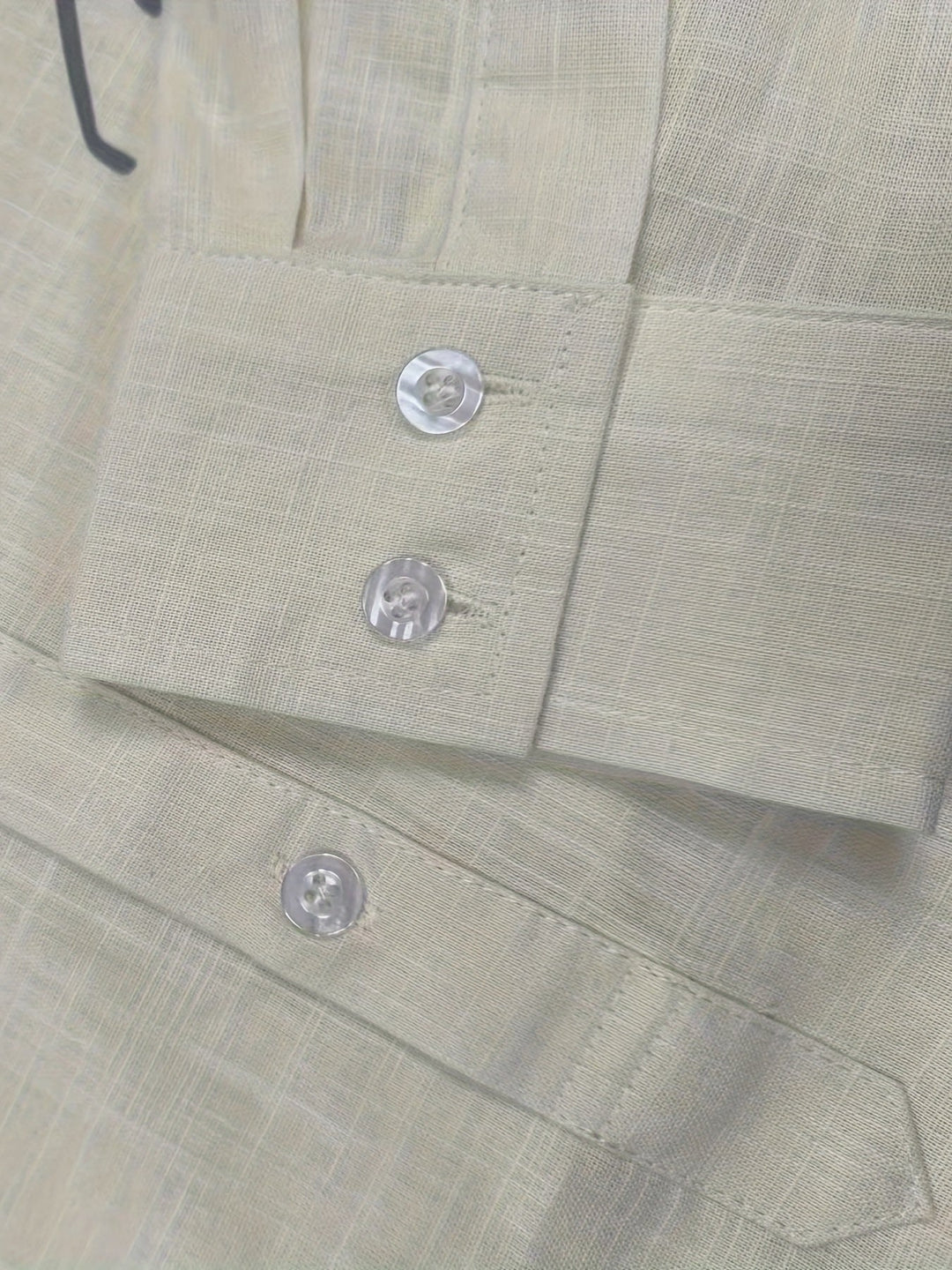 Levoire | Retro Pellavasekoite Henley-Shirt À Manches Longues