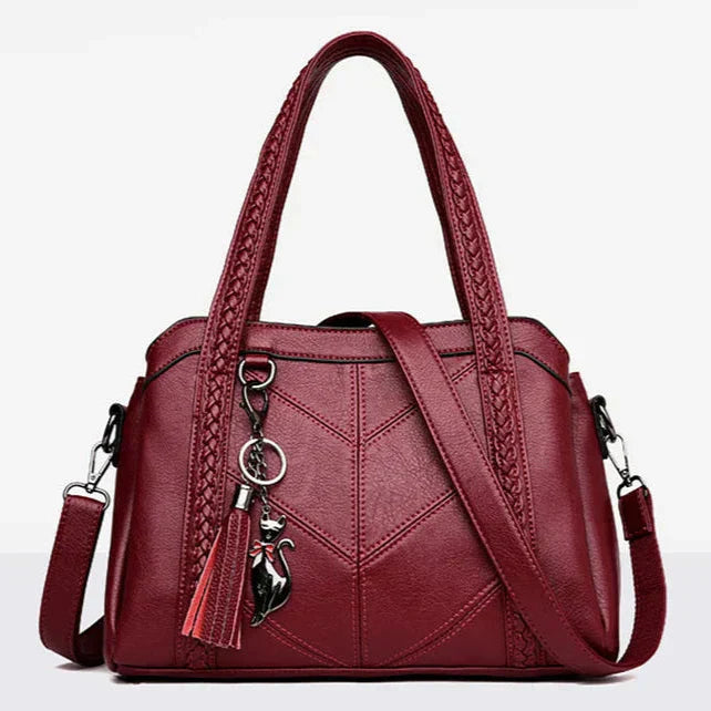 Levoire | Sac À Main En Cuir Élégant Et Polyvalent Rot